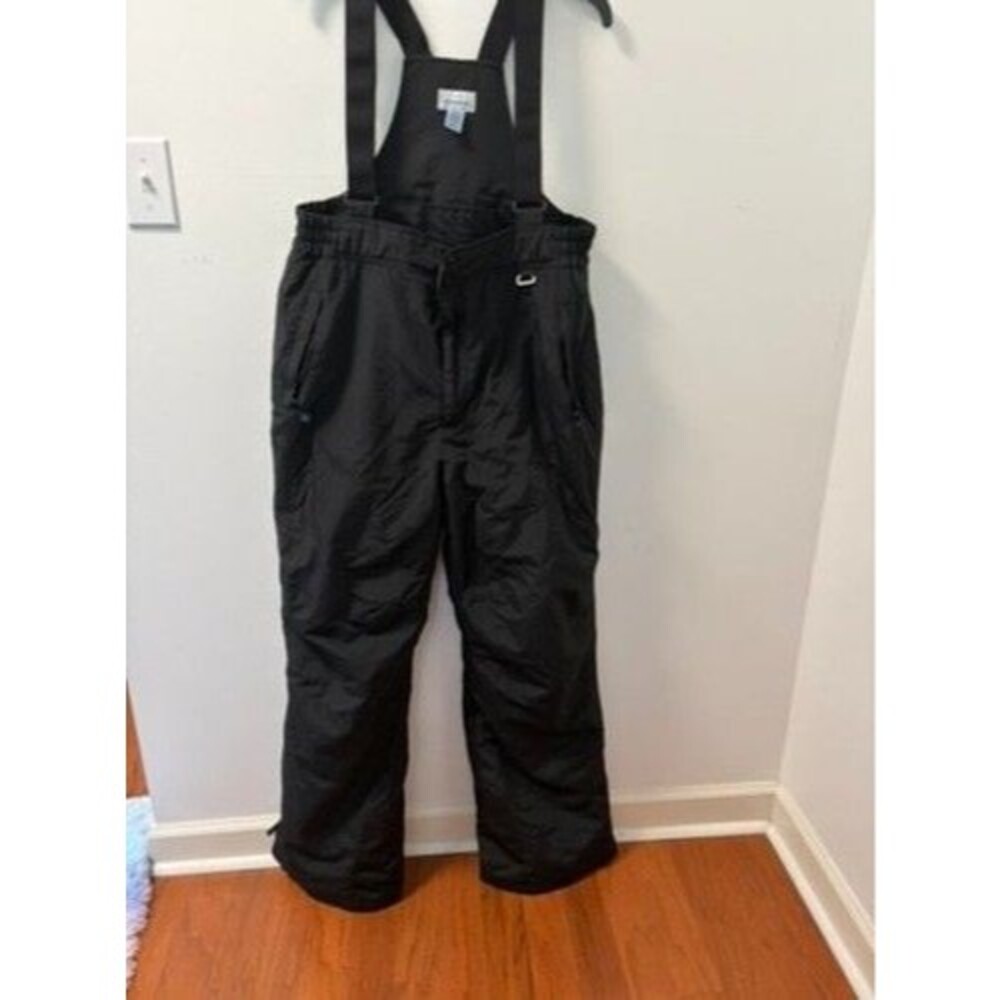 Slalom 960F9SLM01 Mens Insulated Ski Bibs XL Black